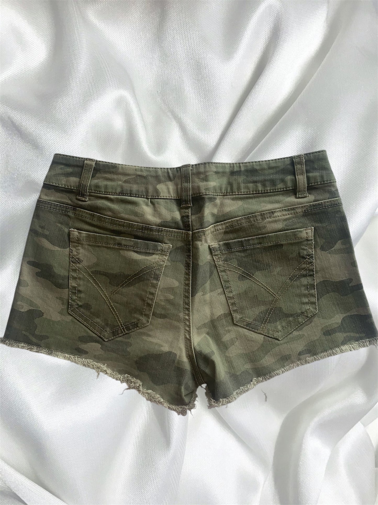 Camo jayjays mini shorts size 8