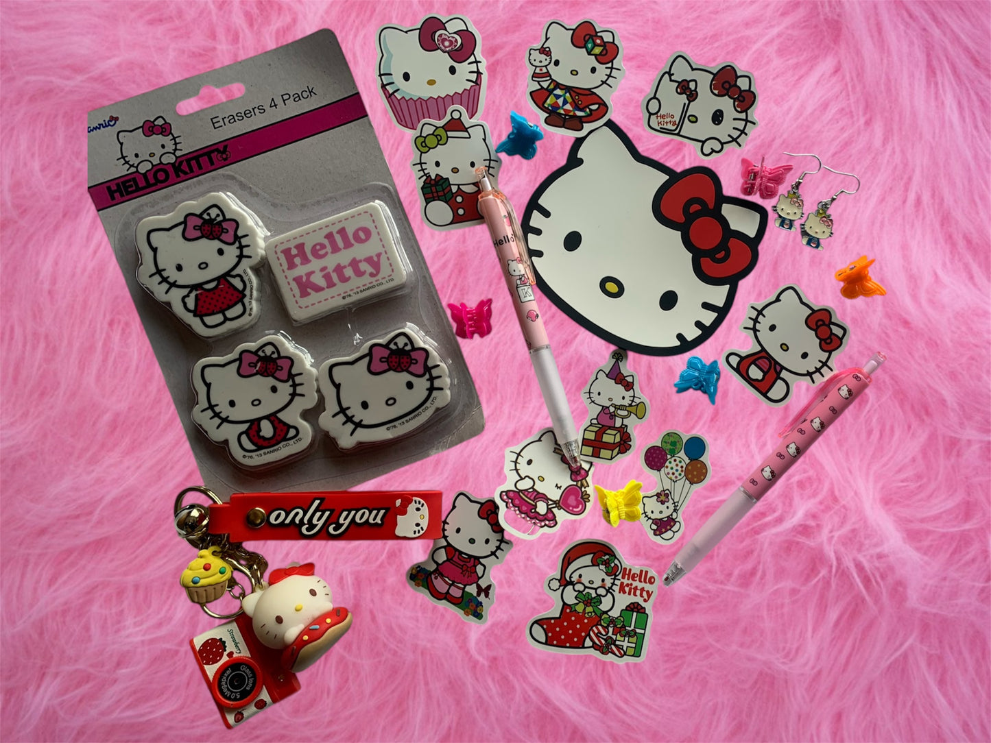 Y2k kitty stationary pack