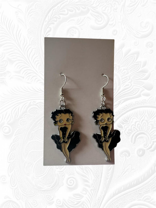 Y2K beads by Shan Betty earrings black